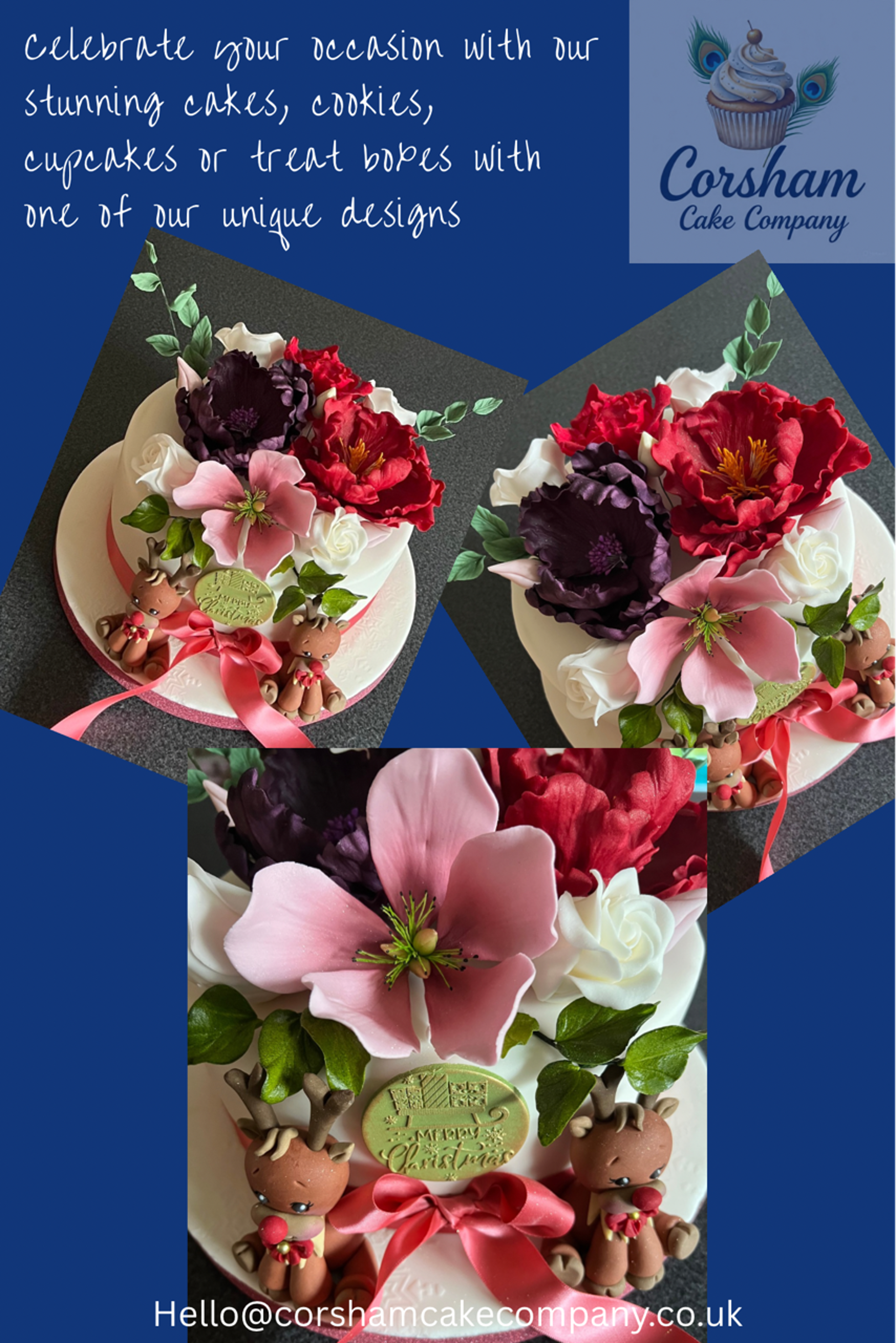Flower Christmas Cake